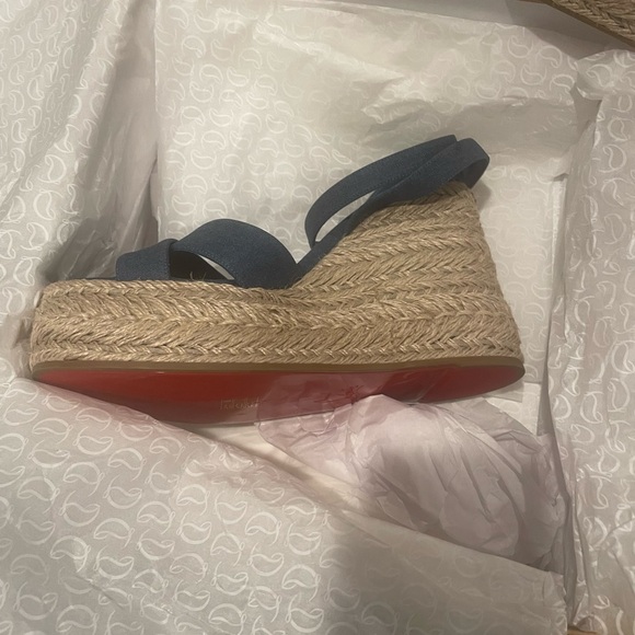 Christian Louboutin Mariza Zappa Blue NWt - Picture 6 of 6